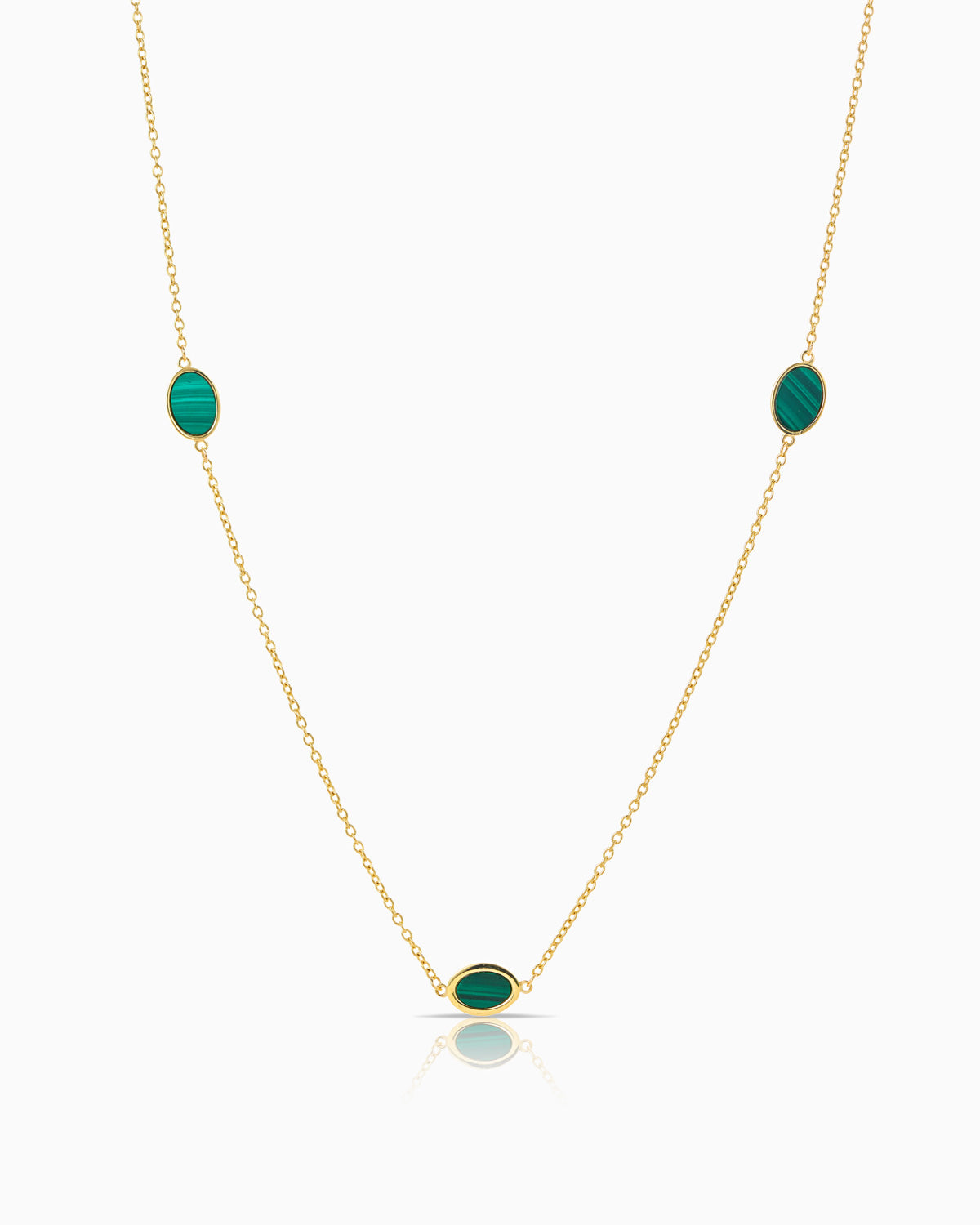 Oval Malachite Necklace