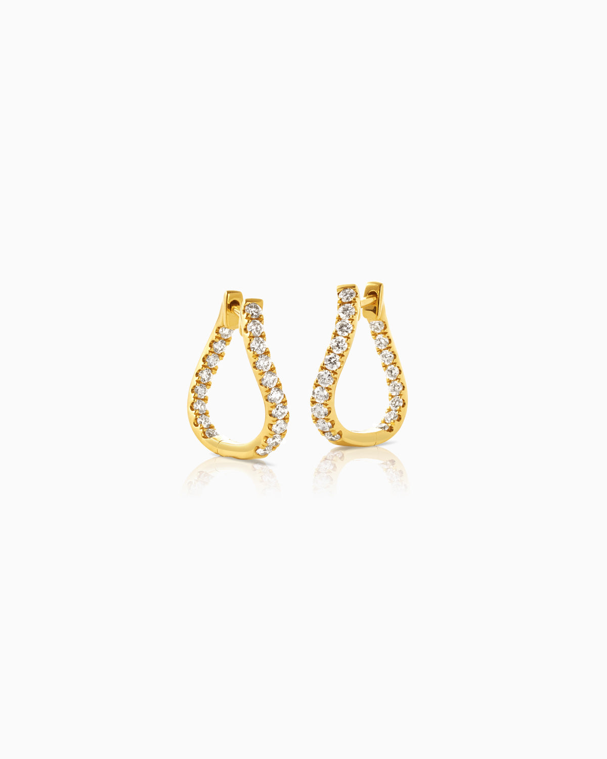 harmony diamond hoop earrings by claude and me jewellery