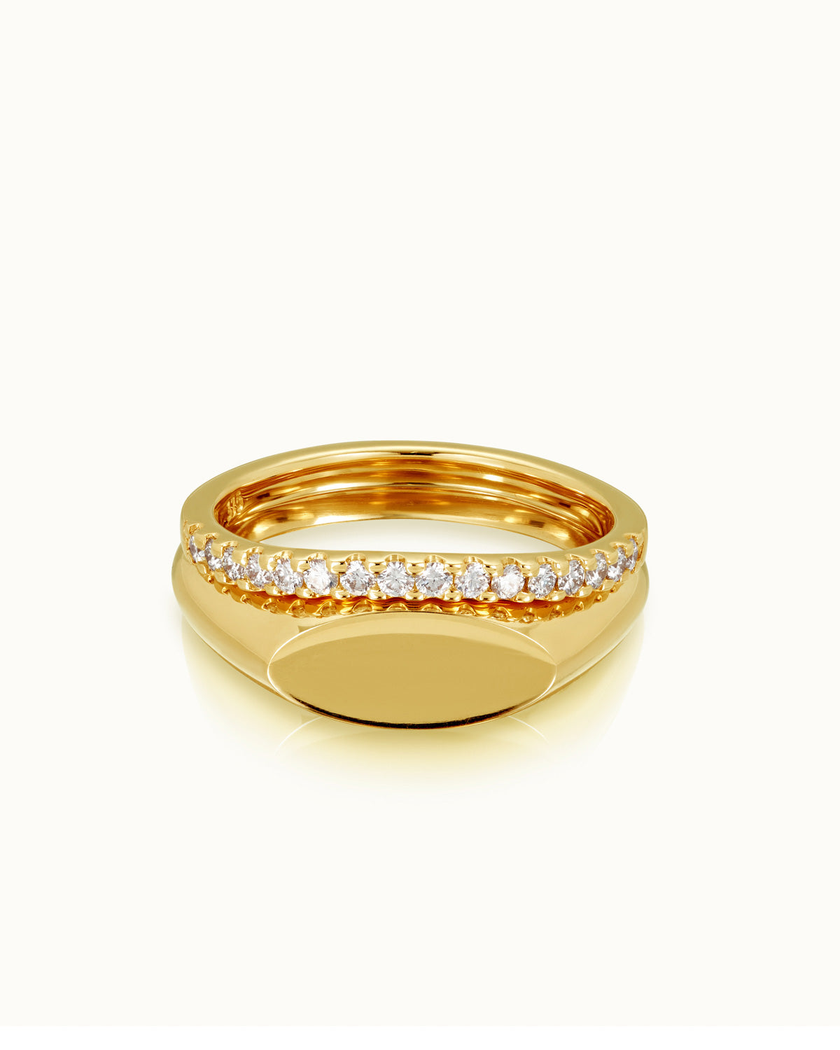 Diamond Oval Contour Band