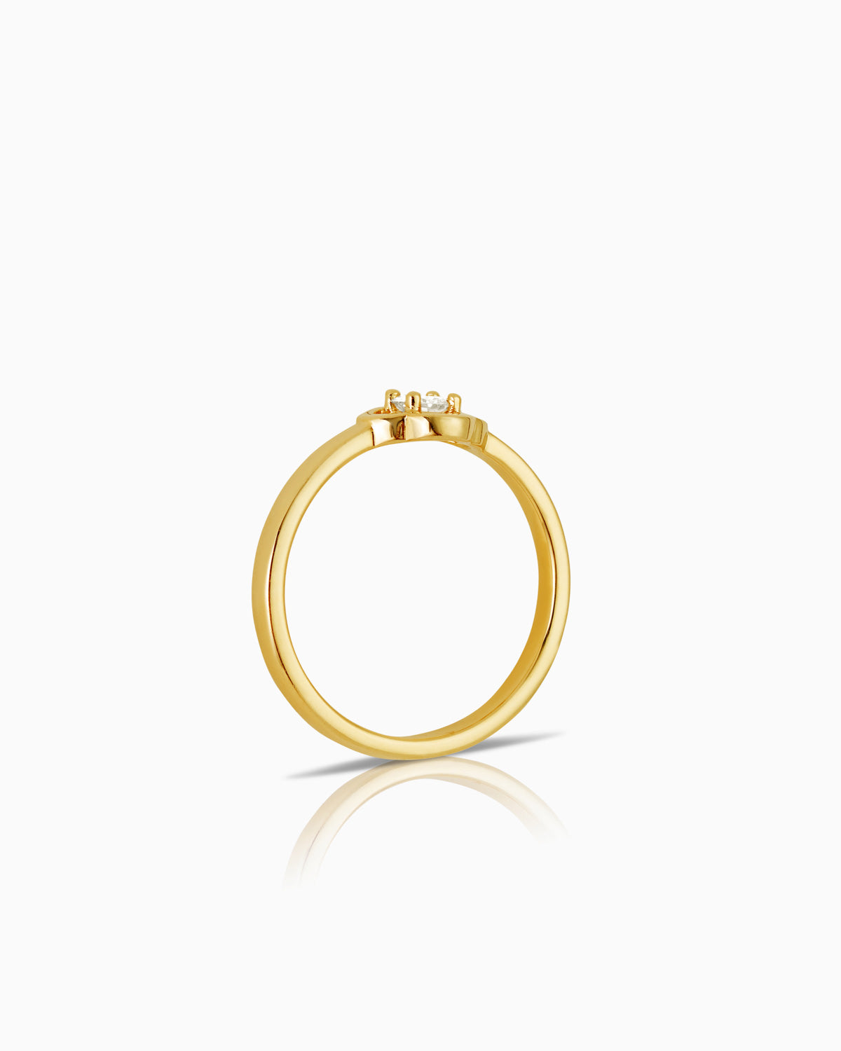 Diamond Clover Fine Ring