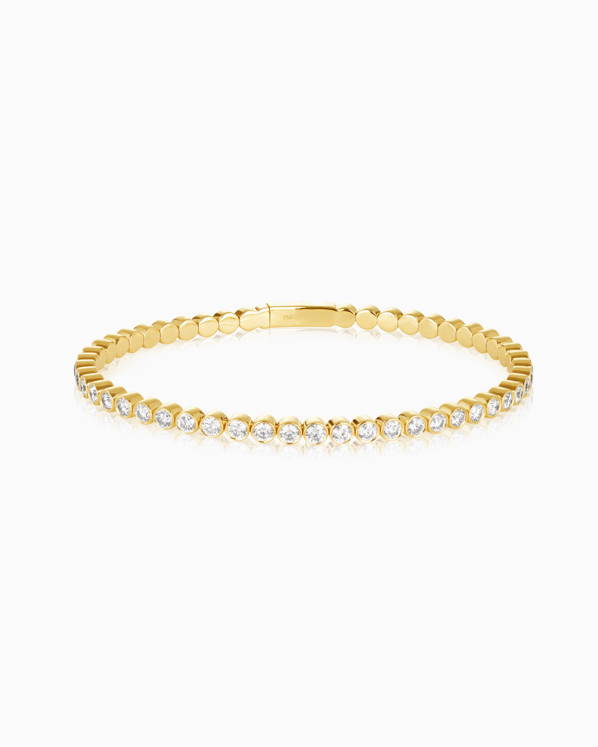 2.00ct Bezel Set Flexi Bangle