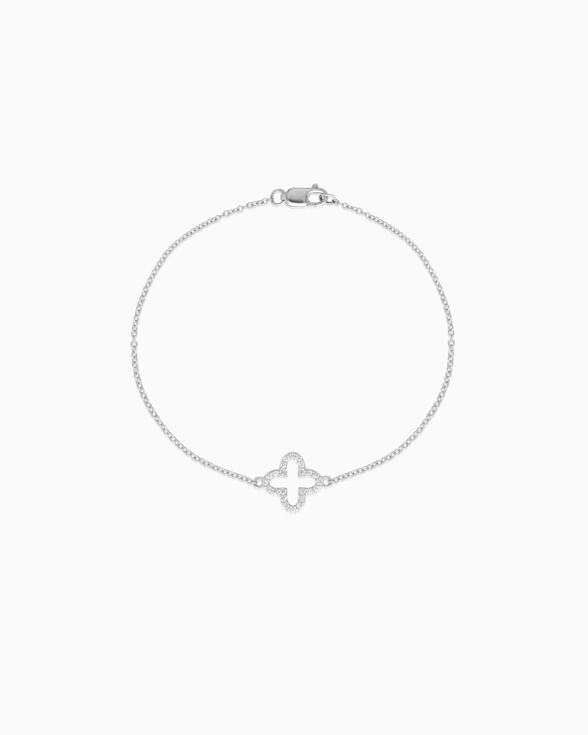 Fine 'Trefle' Diamond Clover Bracelet