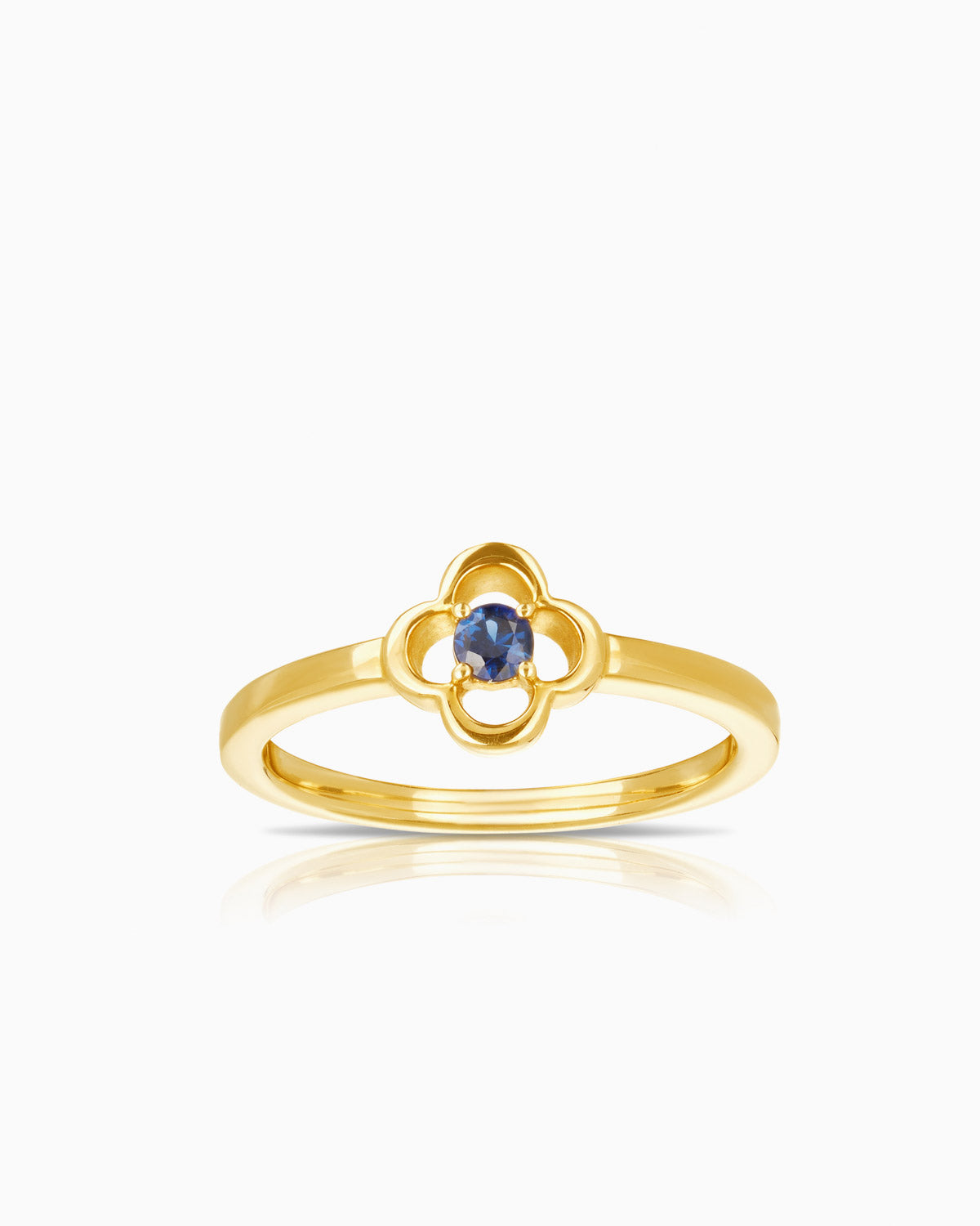 Sapphire 'Trefle' Fine Ring