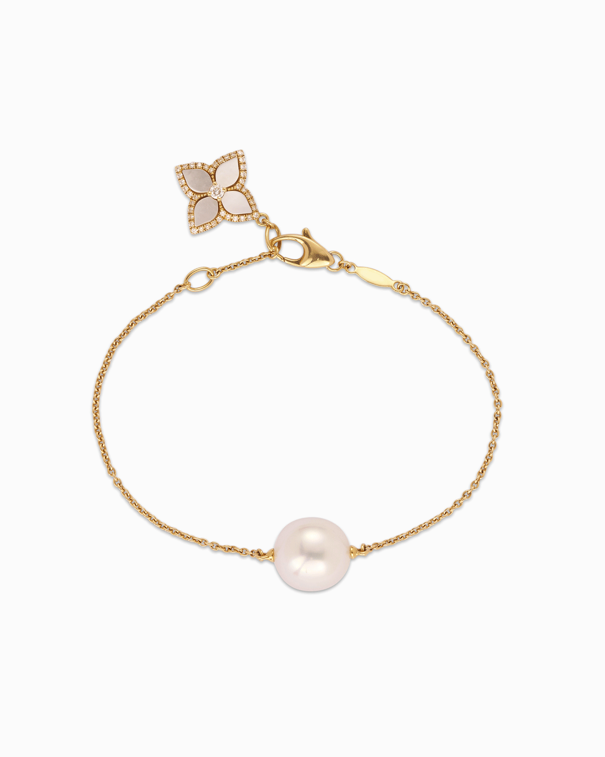 Flora Pearl & Diamond Bracelet