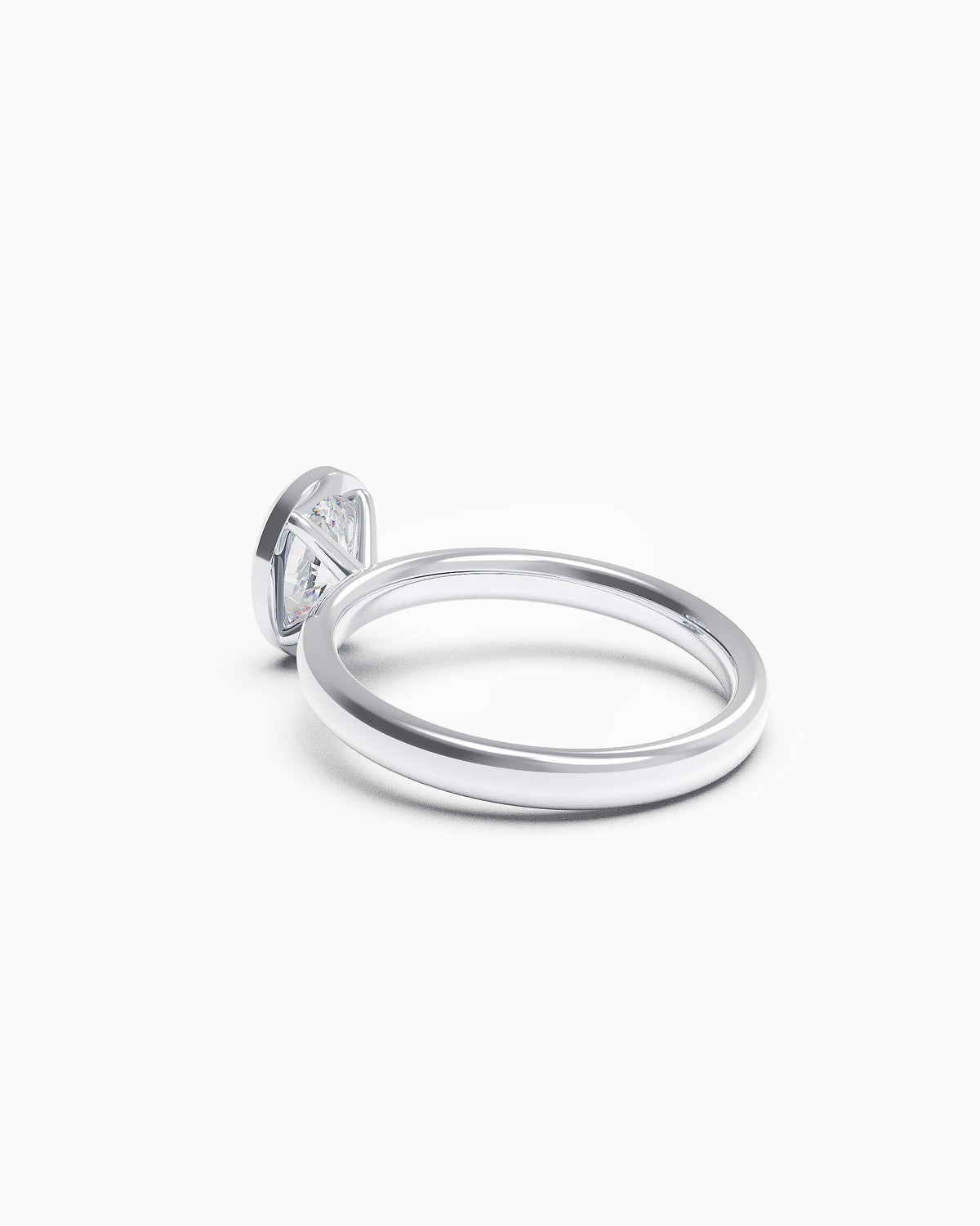 Oval Bezel Diamond Ring
