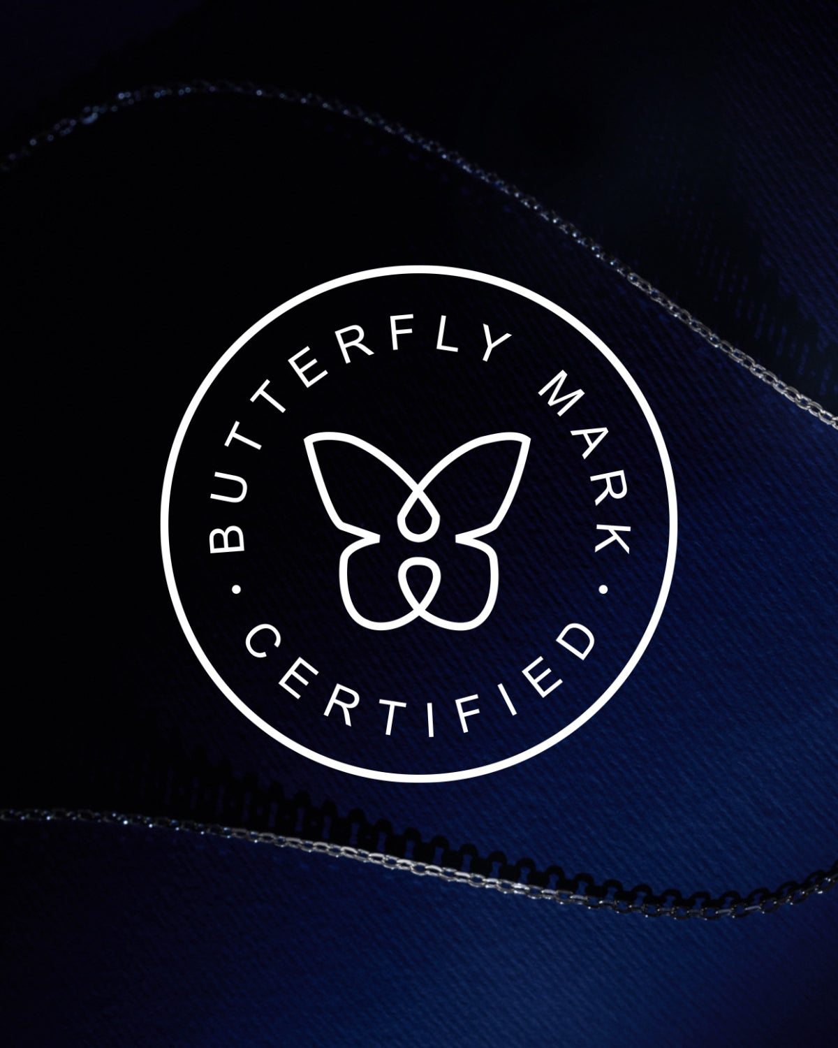 claude and me jewellery butterfly mark certification, verified by Positive Luxury.