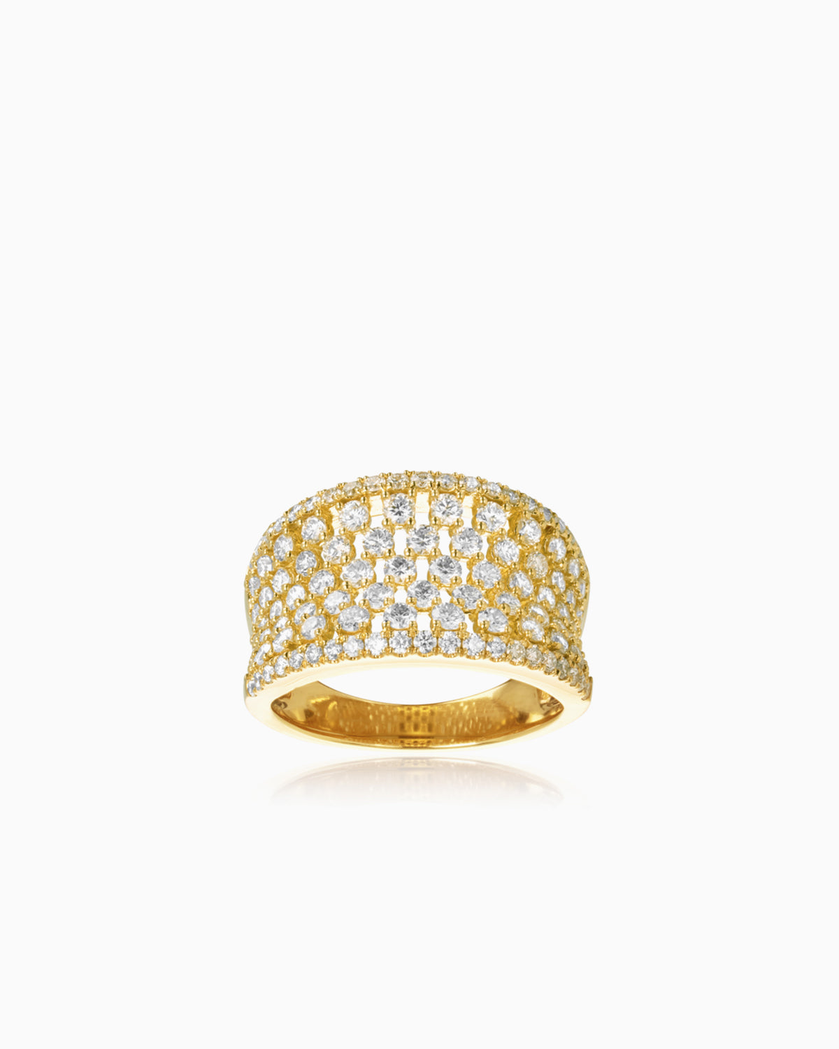 front view of of our 1.62ct Checker Diamond Dress Ring