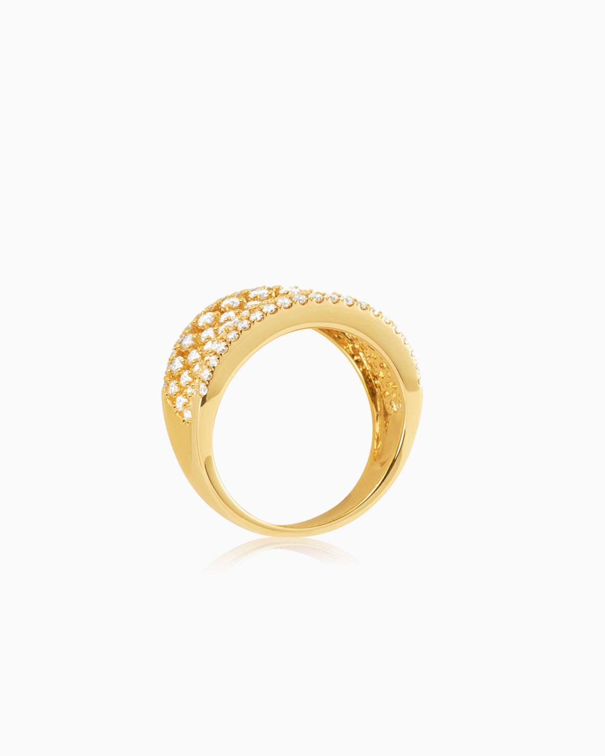 Side view of of our 1.62ct Checker Diamond Dress Ring