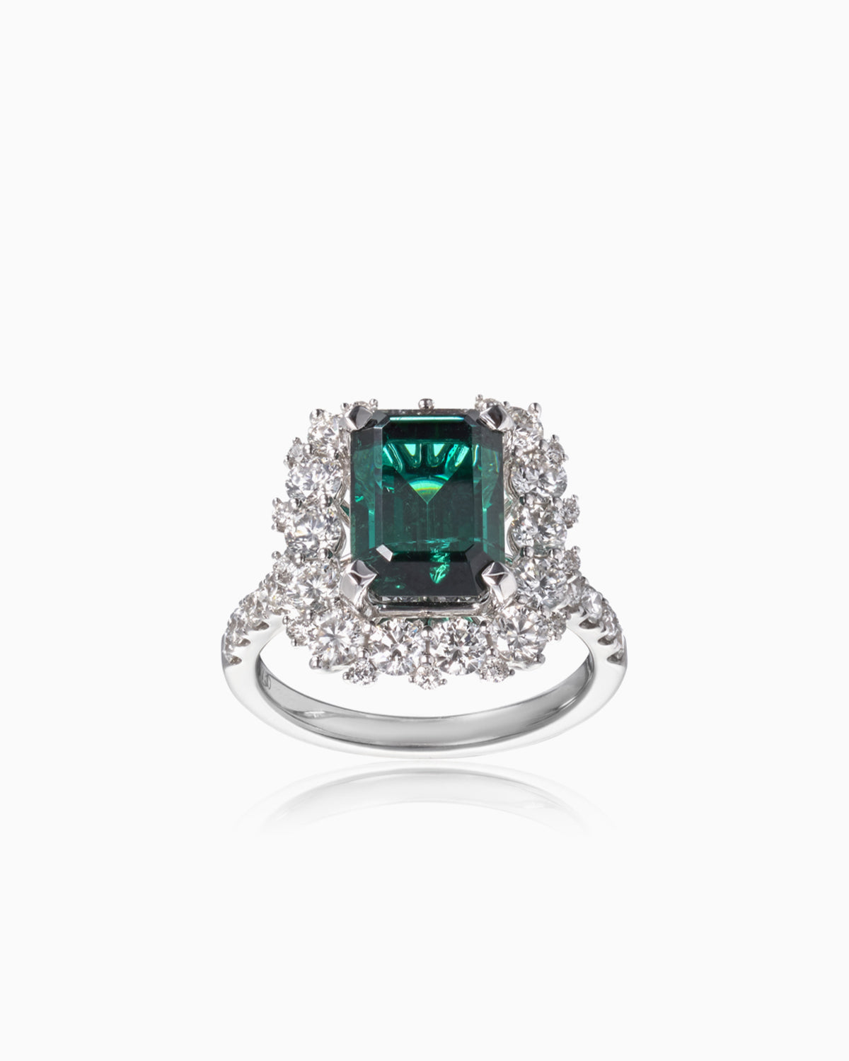 Juliette' Green Tourmaline Dress ring