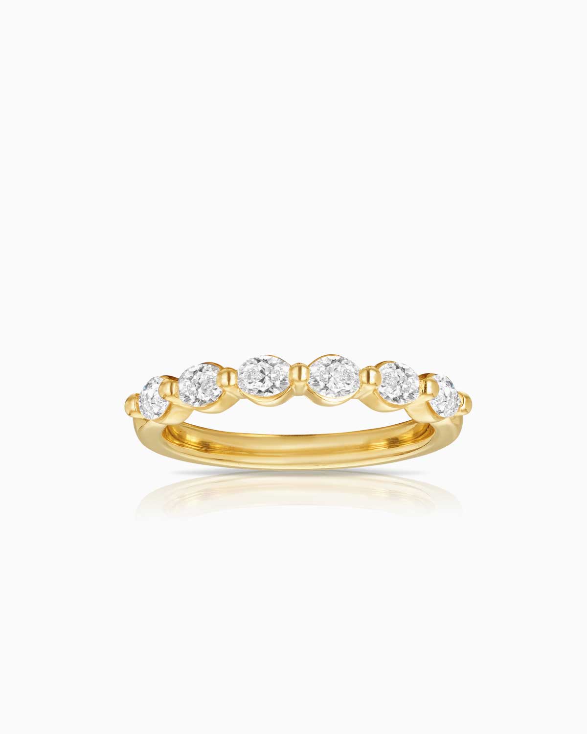 6 Stone Petit Prong Oval Diamond Ring