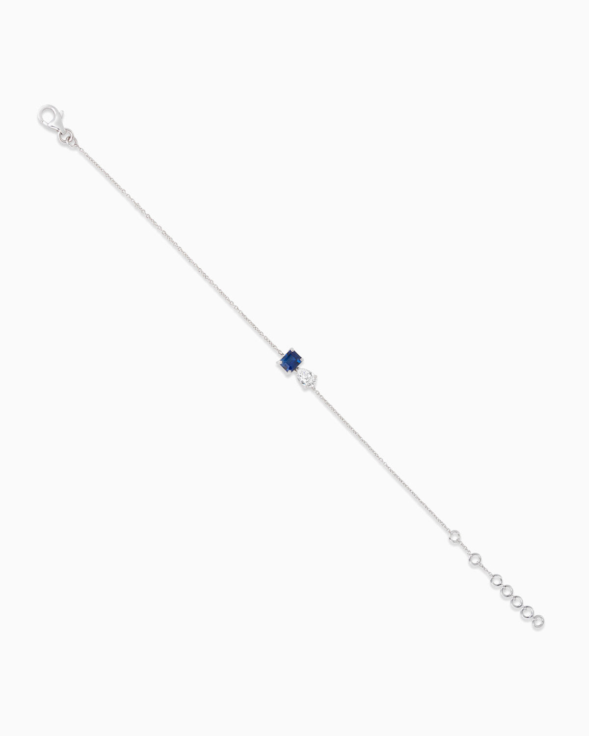 Diamond and Sapphire Fine Bracelet
