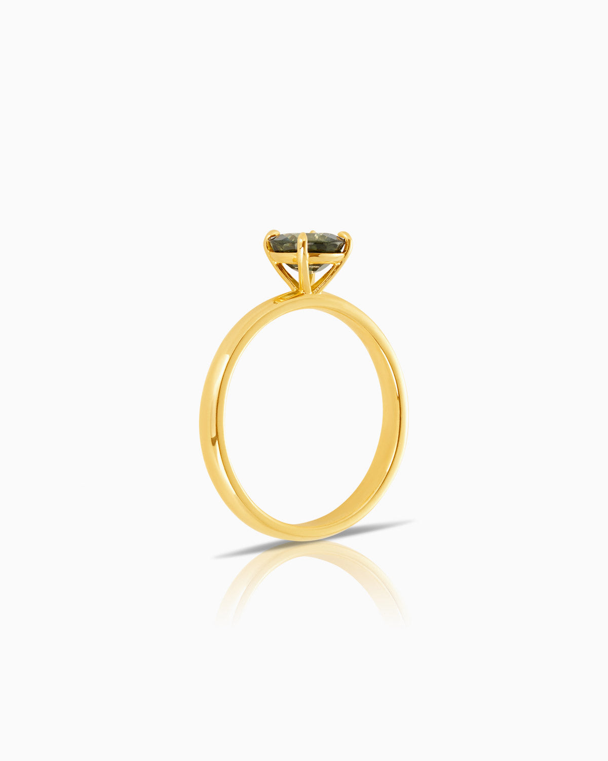 Round Australian Sapphire Ring