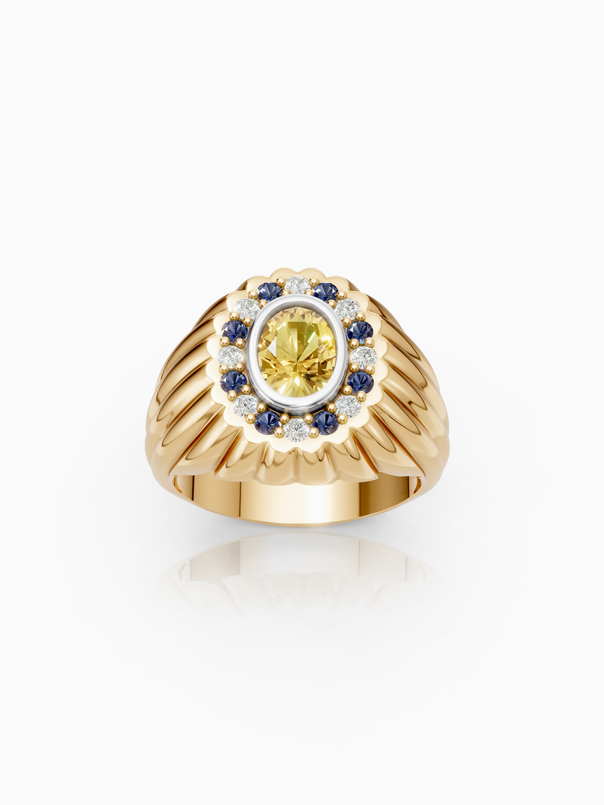 Cluster Signet Ring