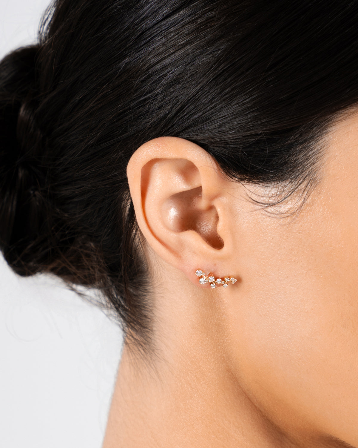 Starburst Diamond Ear Climber