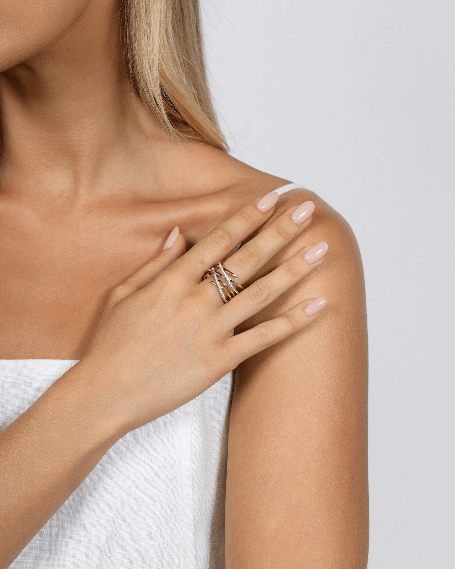 Constellation Crossover Dress Ring