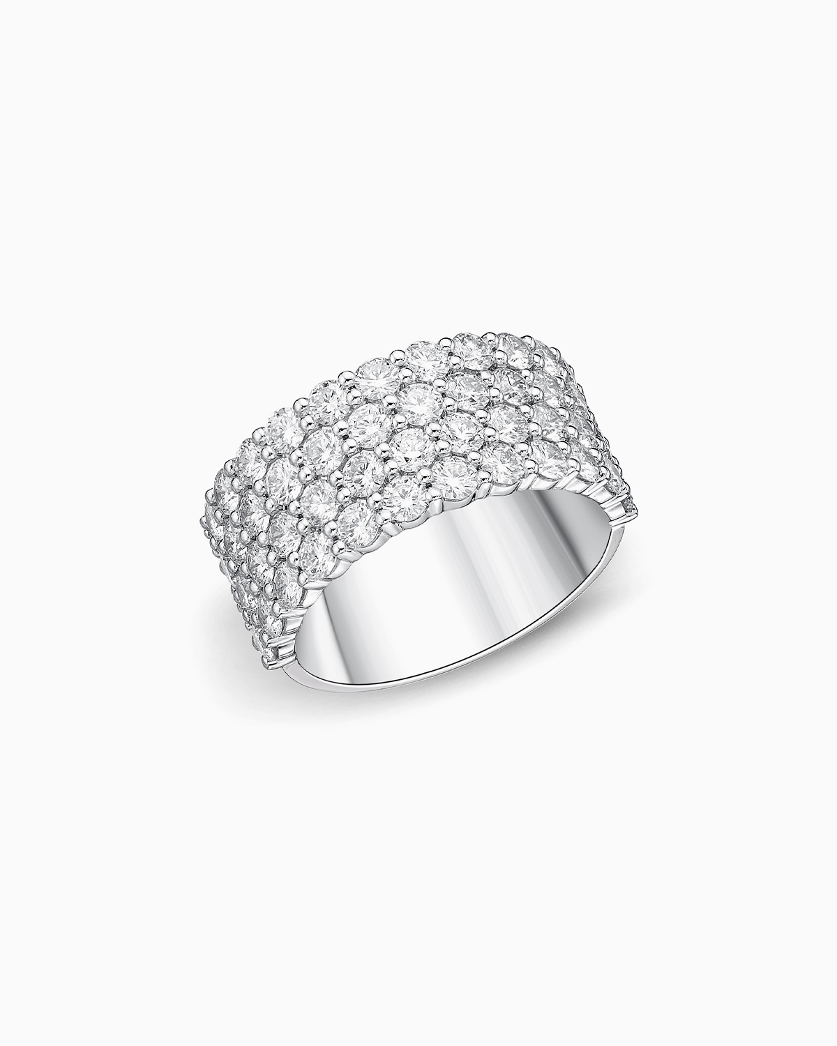 2.89ct Four Row Diamond Band