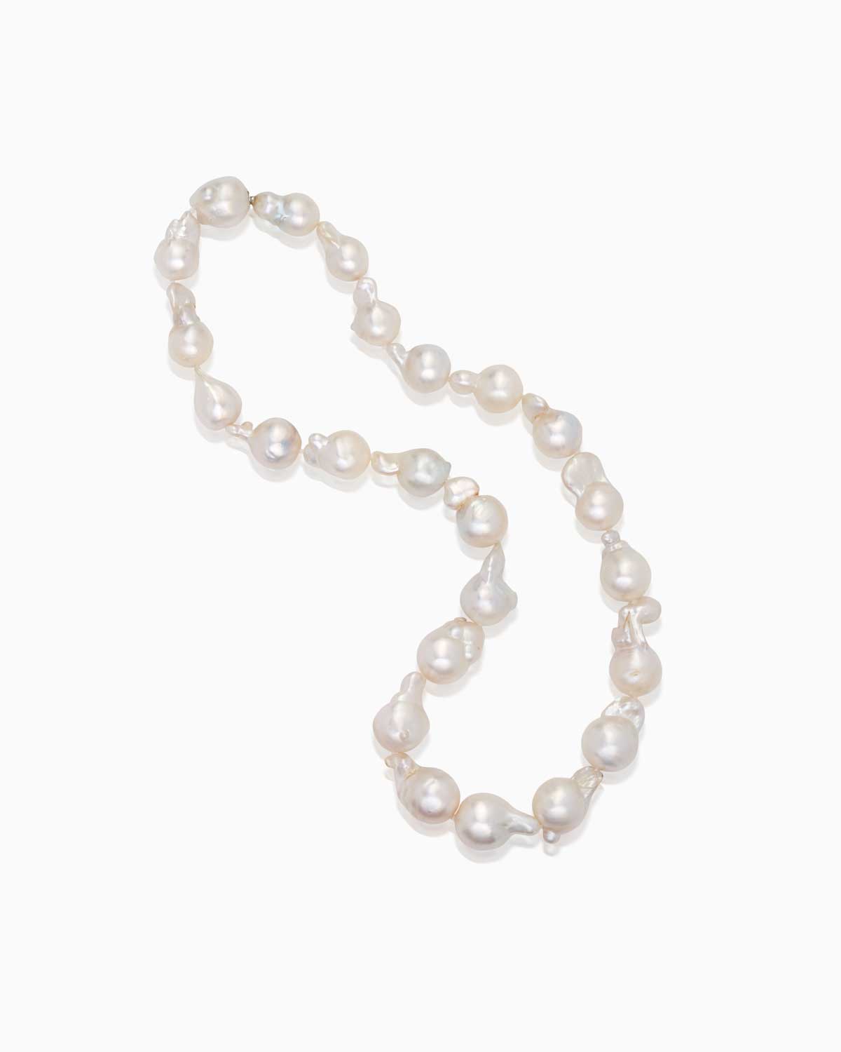 baroque white south sea pearl necklace