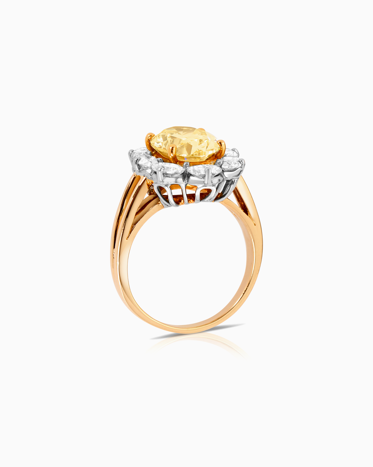 3.29ct 'Bellini' Yellow Diamond Ring