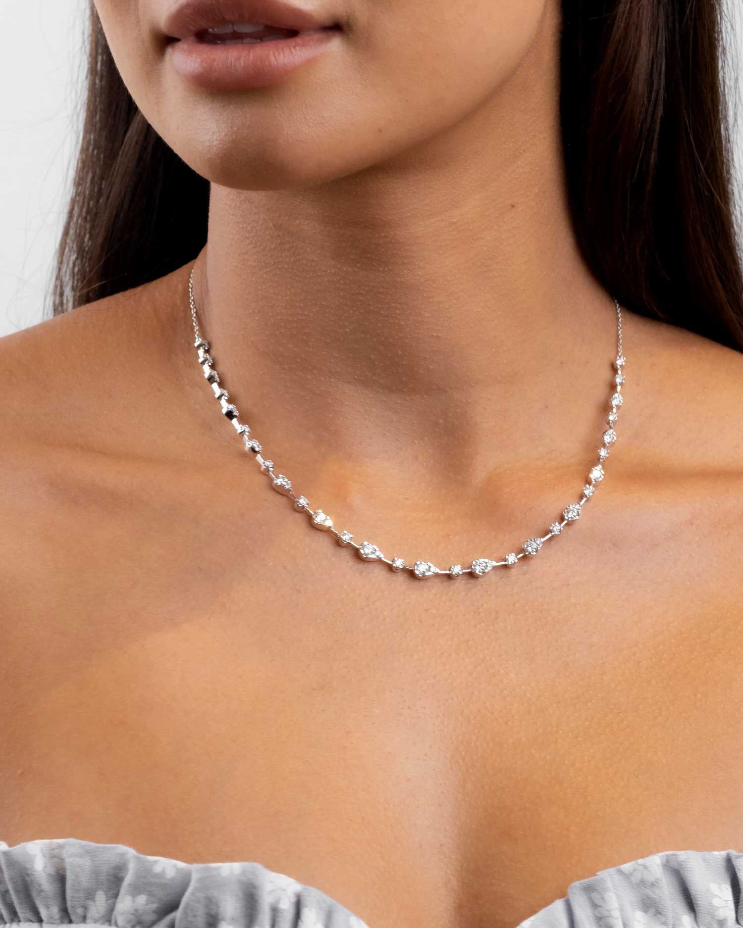 3.00ct Petal Diamond Necklace