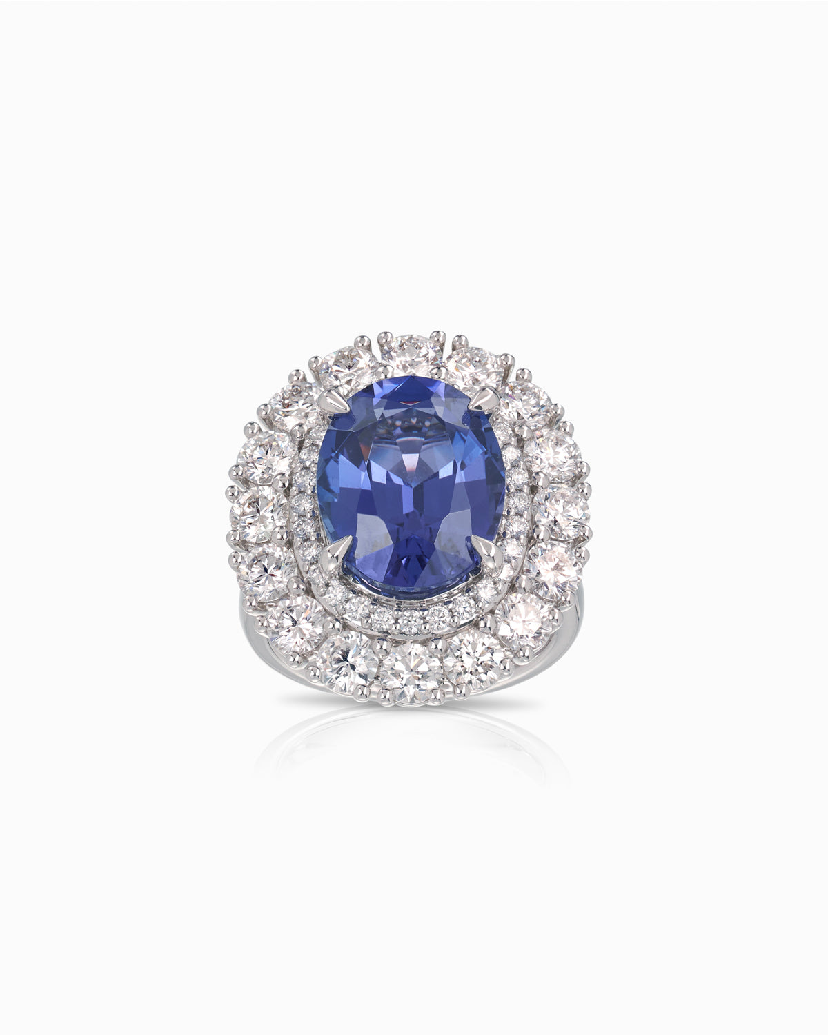 'Twilight' Tanzanite & Diamond Ring