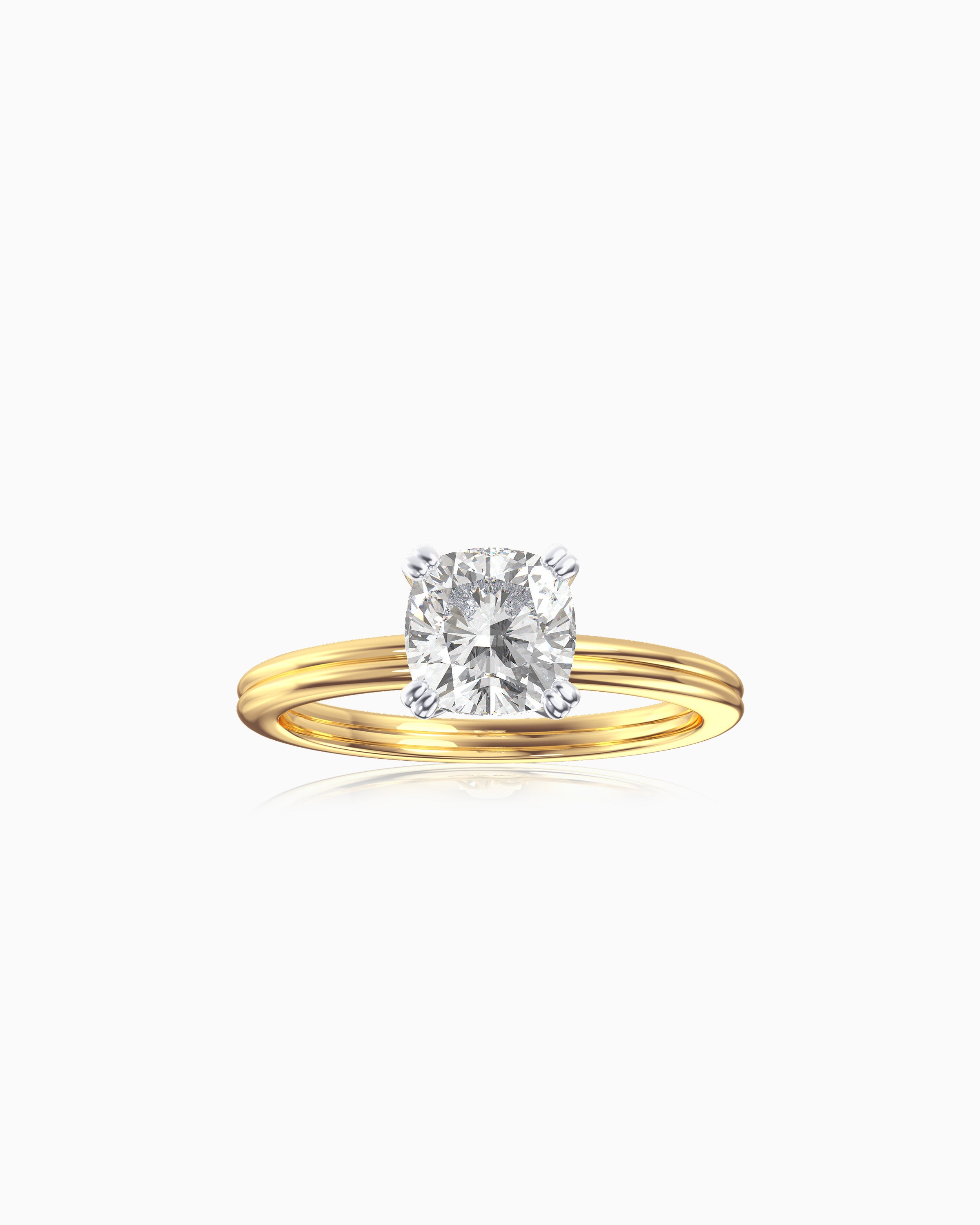 Gabrielle Cushion Diamond Engagement Ring