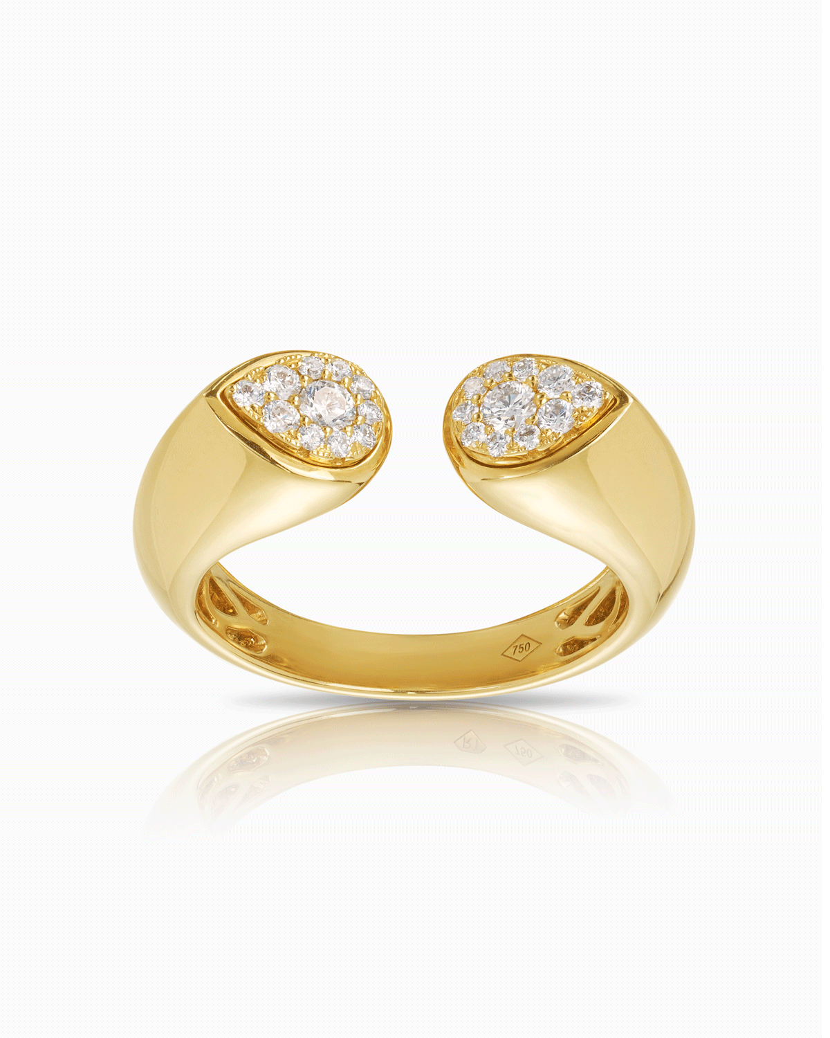 Pave Bulbus Diamond Dress Ring