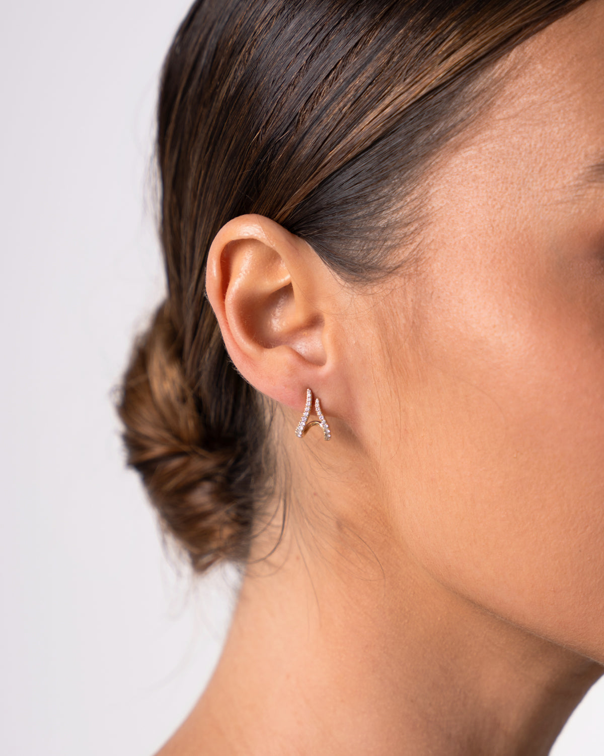 Two Flame Diamond Studs