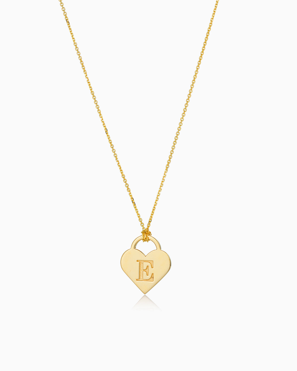 Classique Heart Letter Pendant