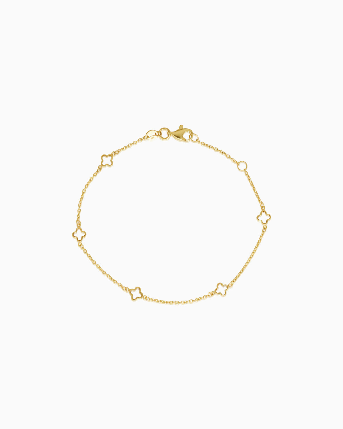 fine mother of pearl clover bracelet from the claude by claudia fine jewellery collection.