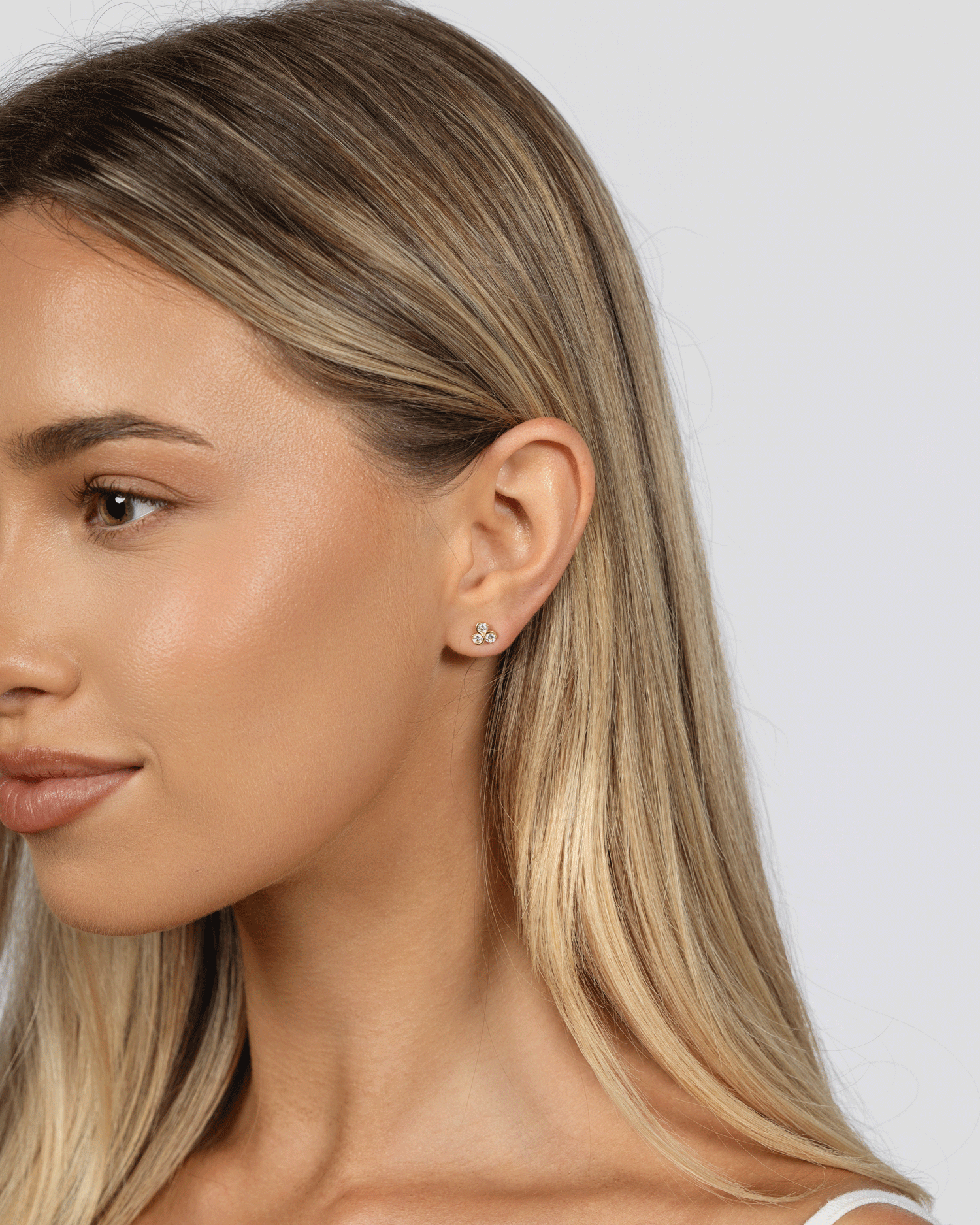 Organic Trio Diamond Studs