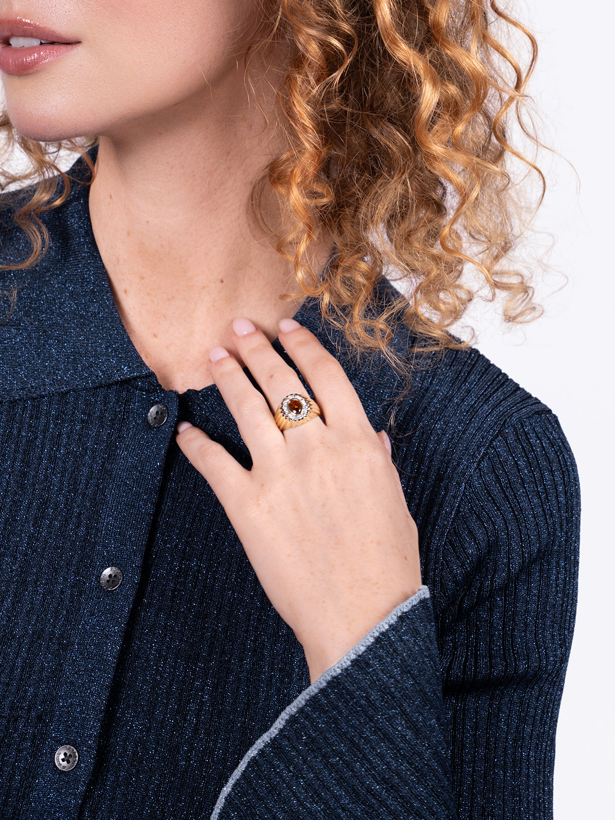 Cluster Signet Ring