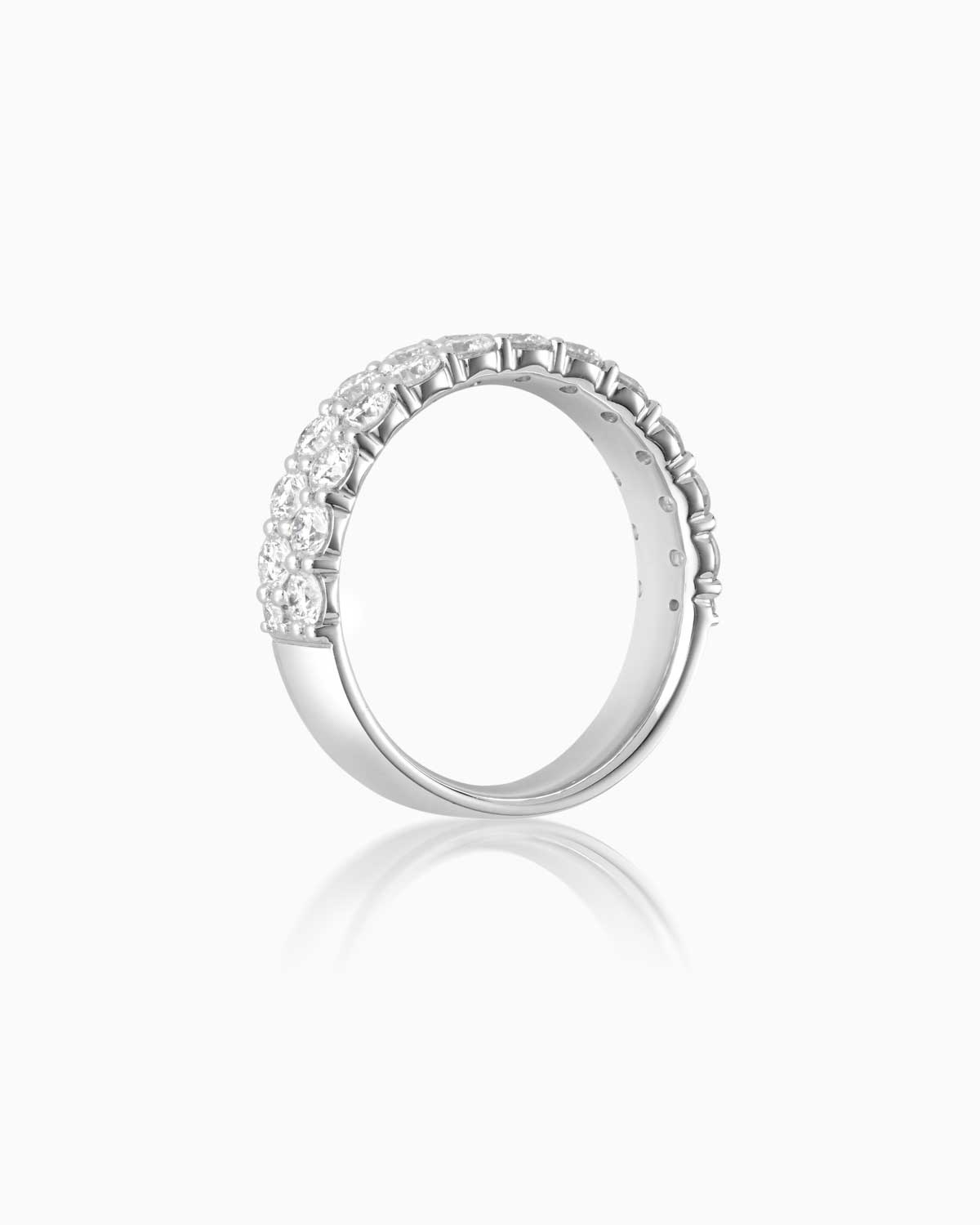 Quintessential 2 Row Diamond Band Claude and Me Jewellery